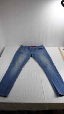 V.I.P. Jeans Juniors 13/14 Skinny Jeans Ramie Cotton Blue Stretch Denim Faded